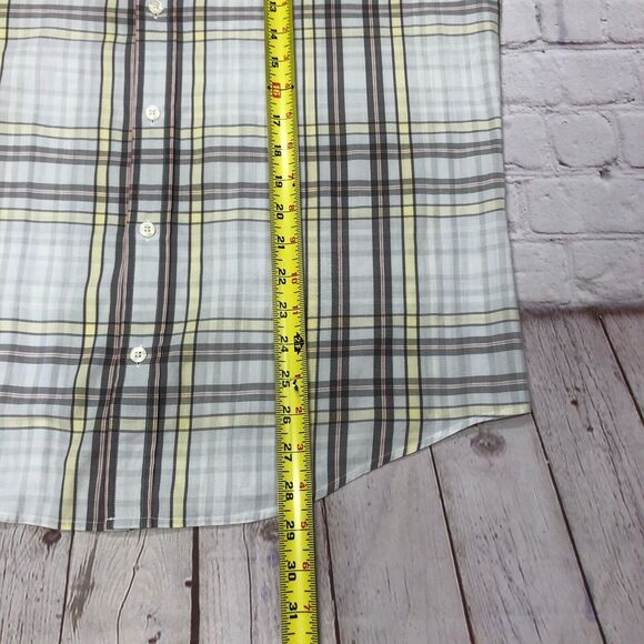 Penguin Men Short Sleeve Button Up Heritage Slim Fit Shirt Size Large M144 -29 - Picture 3 of 12